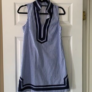Eliza J blue and white dress